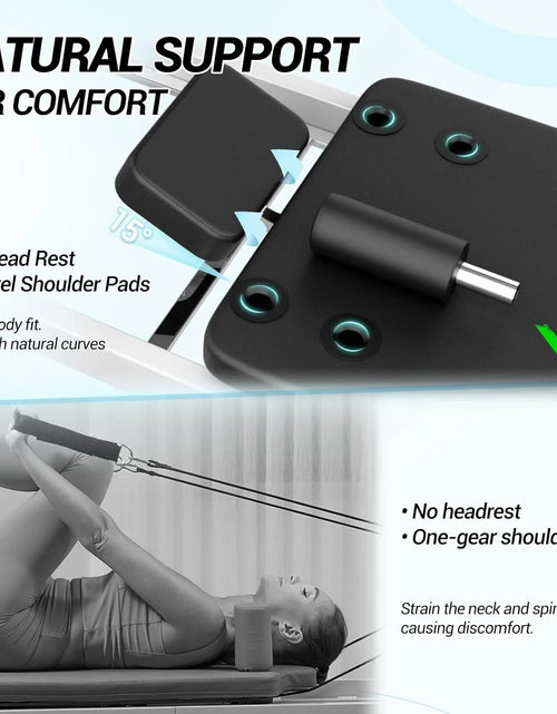 Load image into Gallery viewer, Foldable Pilates Reformer, Pilates Machine for Home Use, with Dual Resistance- Springs and Cords, Pilates Equipment for Home Workouts with Jump Board, up to 400 LBS
