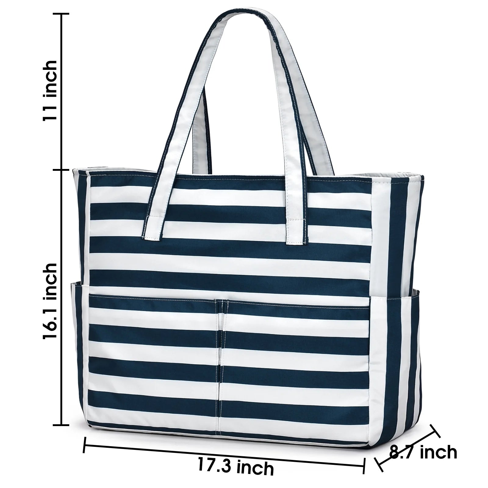 Beach Bags for Women, Beach Tote Bag Waterproof Sandproof Swim Pool Bag Large Capacity Beach Bag with Wet Pocket